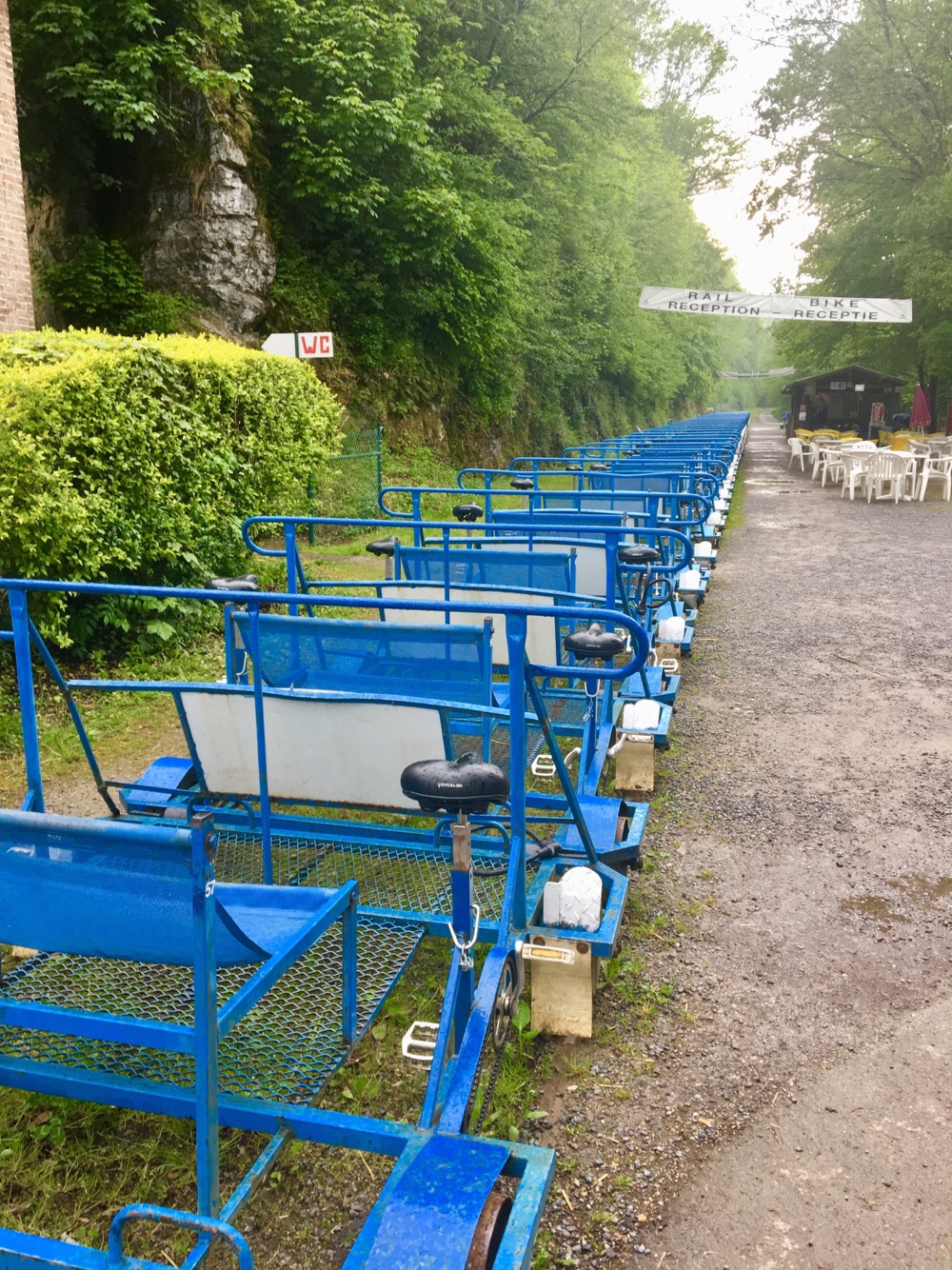 Railbikes in Falaen Belgium